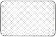 hittite регулируемый комплект ворот с цепным звеном, антикоррозийный открытый сад, пешеходные въездные ворота для жилого двора, патио, ширина 26 "-72" x высота 4 фута логотип