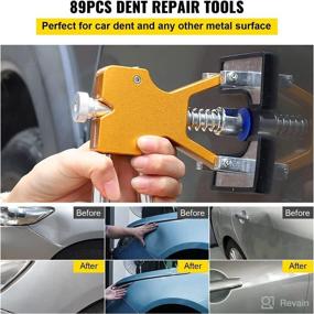 img 3 attached to 🔧 Efficient Paintless Dent Removal Kit: VEVOR 89 PCS Rods & Tools for Car Dent Repair - Golden Lifter, Glue Puller Tabs, Ideal for Auto Dent Removal, Minor Dents, Door Dings