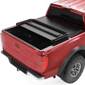 img 4 attached to Protect Your Truck'S Cargo With OEdRo Soft Tri-Fold Tonneau Cover For 2019-2023 Ford Ranger – Perfect Fit For Styleside 5 Feet Bed