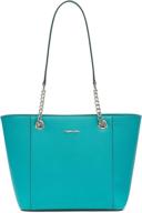 👜 calvin klein women's handbags & wallets - hayden saffiano leather totes logo