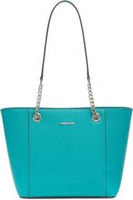 img 4 attached to 👜 Calvin Klein Women's Handbags & Wallets - Hayden Saffiano Leather Totes