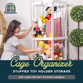 img 2 attached to Organize Your Child'S Toys With RELODECOR Stuffed Animal Zoo Storage - A Fun & Stylish Toy Holder