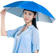 шляпа-зонтик wallfire 27-дюймовая радужная шляпа-зонтик с головным креплением шляпа-зонтик на открытом воздухе пляжная шляпа-зонтик складная шляпа-зонтик защита от солнца уф-рыболовный зонт логотип