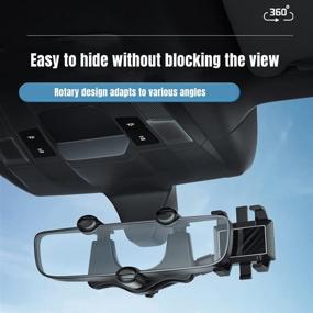 img 1 attached to Rearview 360°Rotatable Retractable Multifunctional Adjustable Car Electronics & Accessories