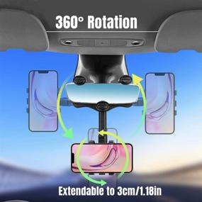 img 3 attached to Rearview 360°Rotatable Retractable Multifunctional Adjustable Car Electronics & Accessories