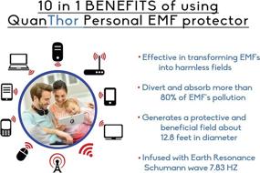 img 2 attached to 🏆 2Pack: EMF Protection Tesla Technology EMF Protector with Geopathic Stress Zone Protection. GOLD International AWARD as Radiation Shield, EMF Blocker. Compact 1.5 INCH SPocket Size.