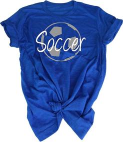 img 2 attached to Soccer Tee Shirt Silhouette Athletic Girls' Clothing : Tops, Tees & Blouses