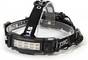 img 4 attached to Steelman Pro LED Headlamp With Motion Sensor And Safety Flasher - Water Resistant And Bright With 3 Brightness Settings!