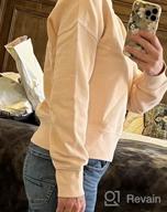 img 1 attached to Heritage Fleece Crop Sweatshirt With Boat Neck And Long Sleeves For Women By Goodthreads review by Alejandro White