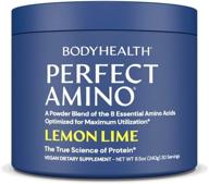 organic bodyhealth perfectamino xp lemon lime energy supplement - 30 servings | top pre/post workout recovery drink with 8 essential amino acids, 50% bcaas, and 99% utilization (packaging may vary) logo