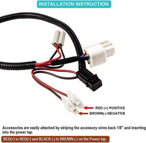 img 1 attached to Premium 12 Volt Power Adapter for 2018-2022 Jeep Wrangler JL JLU, Gladiator JT, and JK JKU TJ Unlimited Models