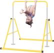 adjustable height folding gymnastics bar for kids by bangtong&li - ideal junior training bar for home gymnastics equipment logo