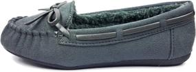 img 3 attached to Optimized for SEO: Boys' Shoes and Slippers - Blueberry Lining Moccasin Slippers Moc 07K