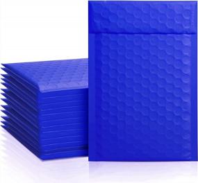 img 4 attached to Metronic 4X8 Bubble Mailer 50 Pack Royal Blue , Cushioning Padded Envelopes, Self Seal Adhesive Shipping Bags, Waterproof Bubble Envelopes For Small Business, Jewelry, Sports Cards, Makeup #000