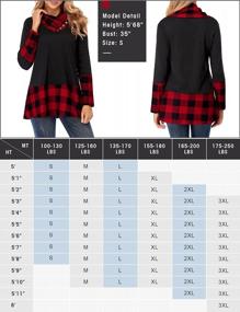 img 1 attached to Miusey Women'S Long Sleeve Cowl Neck Form Fitting Casual Tunic Top Blouse