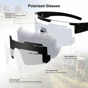 img 3 attached to Xiyalai Polarized Sport Sunglasses For Men And Women - UV400 Protection, Ideal For Baseball, Biking, And Fishing