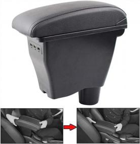 img 3 attached to Center Arm Rest Console For Smart Fortwo 453 2014-2019 New Storage Box USB Interface Content Modification Forfour