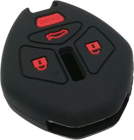 img 2 attached to 🔐 Premium Silicone Key Fob Remote Skin Cover Case Protector for Mitsubishi Eclipse, Endeavor, Galant, Lancer, Outlander (2006-2013): Ensuring Optimum Keyless Protection!