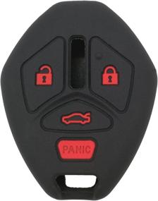 img 4 attached to 🔐 Premium Silicone Key Fob Remote Skin Cover Case Protector for Mitsubishi Eclipse, Endeavor, Galant, Lancer, Outlander (2006-2013): Ensuring Optimum Keyless Protection!