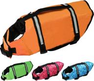 🐶 cielo meraviglioso dog life jacket - pet safety flotation vests with lift handle & reflective stripes for small medium large dogs swimming boating логотип