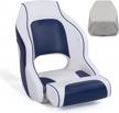 premium captain bucket seat for sports boats with flip up design by northcaptain logo