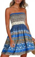 boho floral print sundress and beach cover-up for women by chicgal - perfect for summer logo