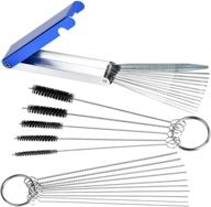 🔧 powerful carburetor carbon dirt jet cleaner tool kit: 10 cleaning needles + 5 brushes for optimal performance logo
