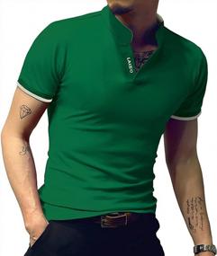 img 3 attached to LOGEEYAR Mens Fashion: Stylish Slim Fit Henley T-Shirts In Short & Long Sleeve Pique Cotton Clothes