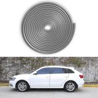 🚗 singaro 16.4ft (5m) no-glue door edge car exterior protective strip - general rubber device for cars, trucks, suvs, and atvs (grey) logo