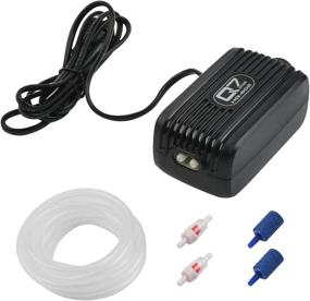 img 4 attached to ATPWONZ Dual Outlet Aquarium Air Pump - Adjustable Air Valve, Super Quiet Oxygen Fish Tank Bubbler with Air Stones, Silicone Tube & Check Valves - Ideal for Up to 80 Gallon Tanks