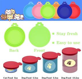 img 3 attached to 🐾 Yvnicll Pet Food Can Lids: Universal Silicone Covers for Standard Dog and Cat Can Tops (6 Pack)