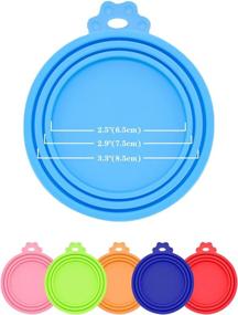 img 1 attached to 🐾 Yvnicll Pet Food Can Lids: Universal Silicone Covers for Standard Dog and Cat Can Tops (6 Pack)