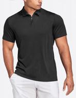 men's hiverlay polo shirts - zippered collar, quick dry, upf 50+ protection, perfect for golf, tennis, and casual outfits, in long and short sleeves logo