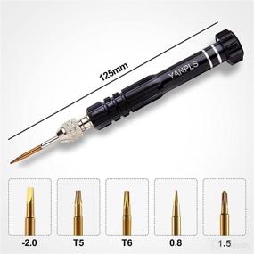 img 1 attached to 🔧 YANPLS Small Watch Eyeglass Screwdriver Set: Precision Repair Kit for Electronics, Sunglasses & Jewelry