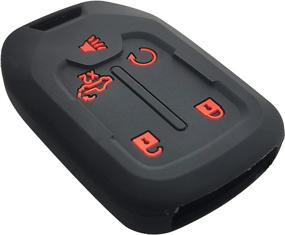 img 2 attached to 2X Coolbestda Silicone 5Buttons Key Fob Cover Keyless Accessroy Protector Pouch For 2021 2020 2019 Chevy Chevrolet Silverado 1500 2500HD 3500HD GMC Sierra 1500 2500HD 3500HD HYQ1EA