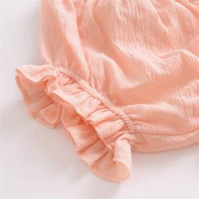 img 2 attached to AYIYO 2T Bloomers Newborn Toddler Kids Cotton Linen Shorts Diaper Cover