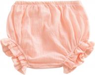 ayiyo 2t bloomers newborn toddler kids cotton linen shorts diaper cover logo