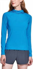 img 3 attached to Women'S UPF 50+ Sun Protection Hoodie Shirt W/ Face Mask: Lightweight Dry Fit Long Sleeve Outdoor Sun Shirt By TSLA