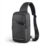 waterproof backpack crossbody shoulder charging logo