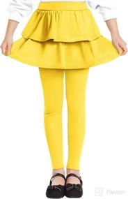 img 4 attached to Witwot Leggings Toddler Tights Yellow Apparel & Accessories Baby Girls for Clothing