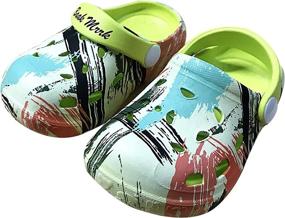 img 2 attached to 🩴 Boys' Non Slip Graffiti Toddler Sandals Slippers at Sandals