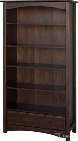 img 1 attached to 📚 Premium Espresso DaVinci MDB Bookcase: Organize Your Space with Style