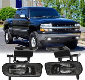 img 4 attached to 🚗 1999-2006 Замена светодиодных противотуманных фар Chevy Silverado с прозрачным объективом и лампами