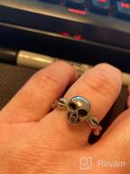 img 1 attached to Stainless Steel Skull Biker Ring review by Victor Glatzel