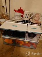 img 1 attached to Organize Your Fridge With MineSign 6 Pack Stackable Storage Bins - Vented Lids & Drainer Included! review by Justin Cranford