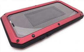 img 1 attached to Red IPhone Xs/X Tough Armor Case — защитный чехол Marrkey 360 для всего тела с прочным противоударным металлом из алюминиевого сплава и встроенной силиконовой защитной пленкой для экрана