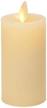 realistic flame classic slim pillar candle by luminara - led battery operated moving flame lights - unscented - remote control compatible - 2" x 4.5 logo
