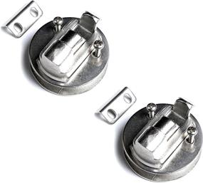 img 2 attached to 2" Stainless Steel Boat Flush Pull Handle Marine Slam Latch Pair - Mxeol
