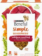 4-pack of purina beneful dry dog food with farm raised beef - 12 ct. boxes logo