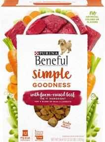 img 4 attached to 4-Pack Of Purina Beneful Dry Dog Food With Farm Raised Beef - 12 Ct. Boxes